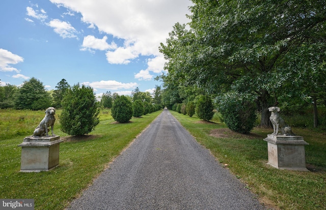 view of road