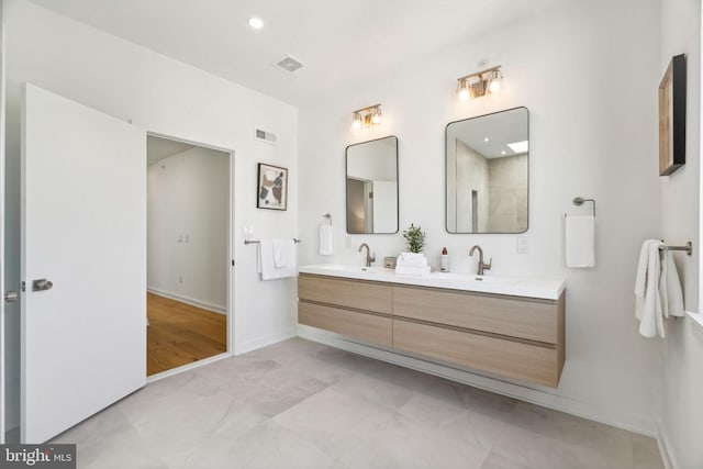 bathroom with vanity