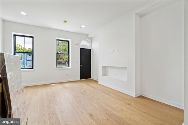 interior space featuring light hardwood / wood-style floors