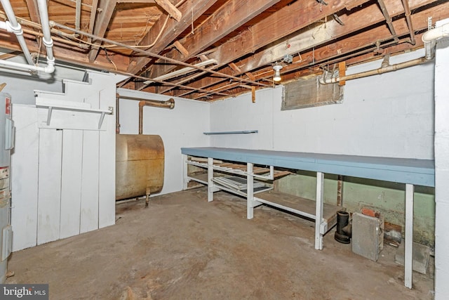 view of basement