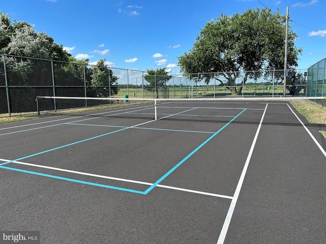 view of tennis court