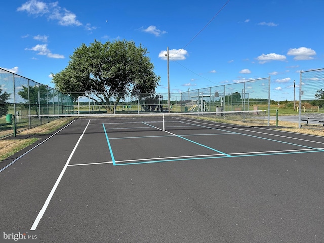 view of sport court