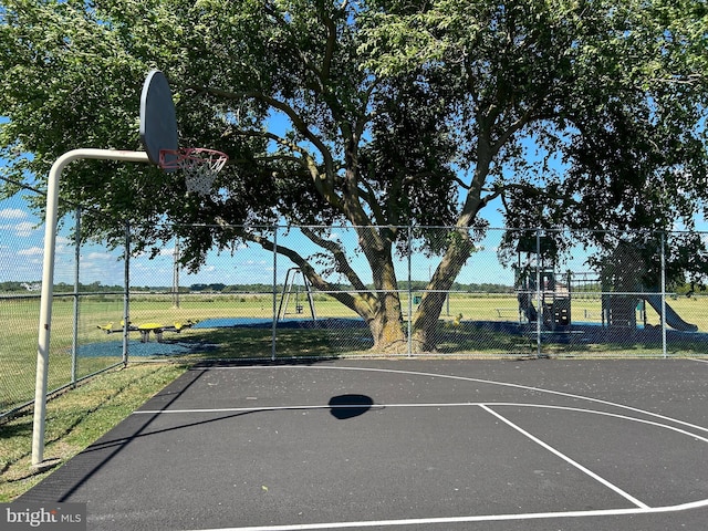 view of sport court