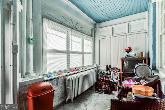 miscellaneous room with radiator heating unit