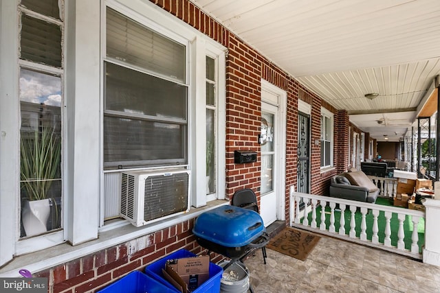 view of patio / terrace featuring cooling unit