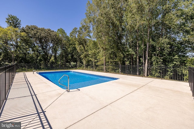 view of pool with a patio area