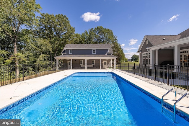 view of pool with a patio