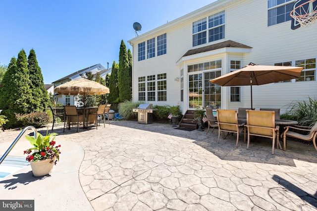 exterior space featuring a patio