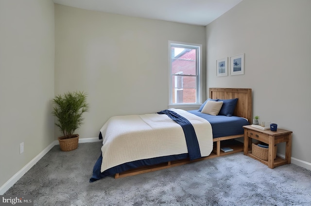 bedroom featuring carpet flooring