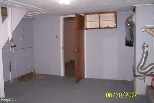 view of basement