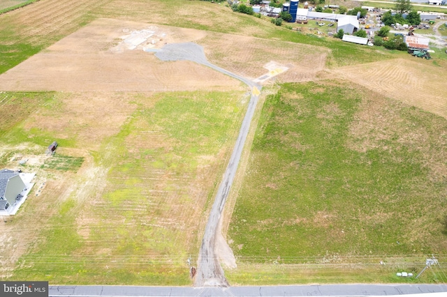 drone / aerial view featuring a rural view