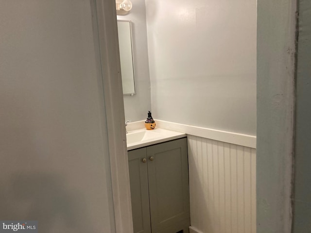 bathroom with vanity