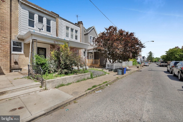 view of front of property with a porch