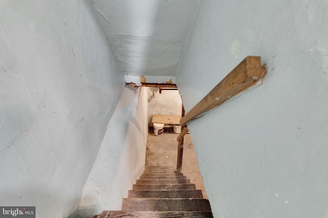 view of stairway