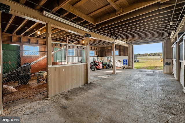 view of horse barn