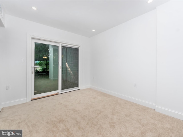 view of carpeted empty room