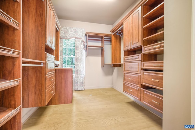 14186 Devils Three Jump Rd, Milford, VA 22514 - walk in closet featuring light wood-type flooring