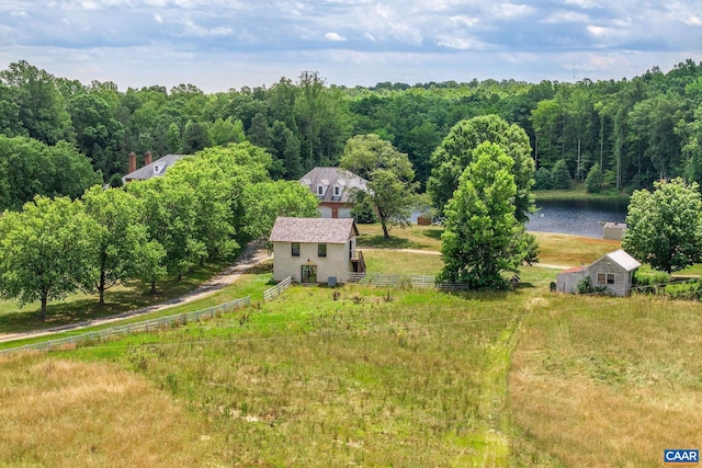 14186 Devils Three Jump Rd, Milford, VA 22514 - drone / aerial view featuring a rural view and a water view