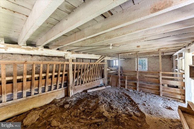 view of horse barn