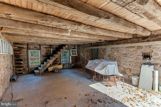 view of attic