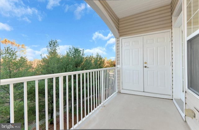 view of balcony