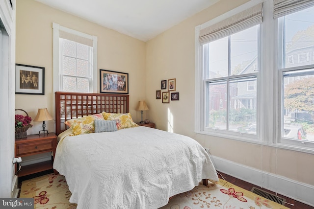 bedroom featuring hardwood / wood-style flooring