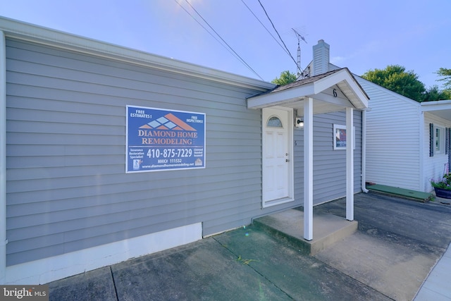 view of entrance to property