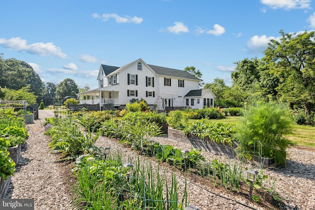 view of back of property