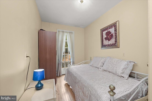 bedroom featuring light hardwood / wood-style floors