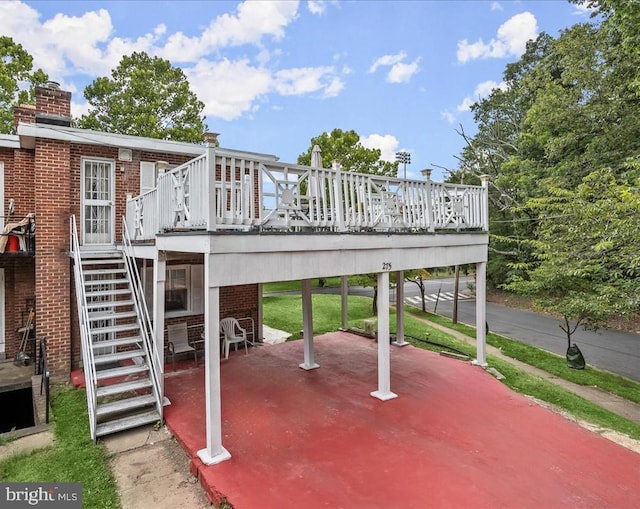 view of patio / terrace featuring a deck