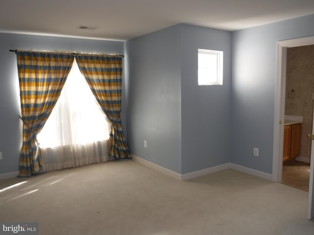 view of carpeted empty room