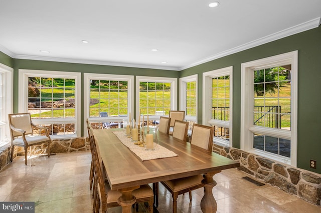 view of sunroom / solarium