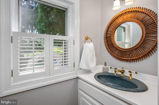 bathroom featuring vanity