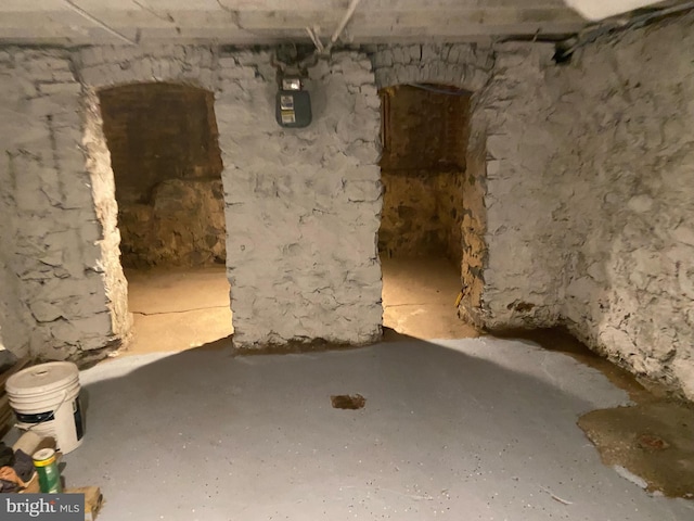 view of basement