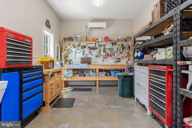 storage with an AC wall unit