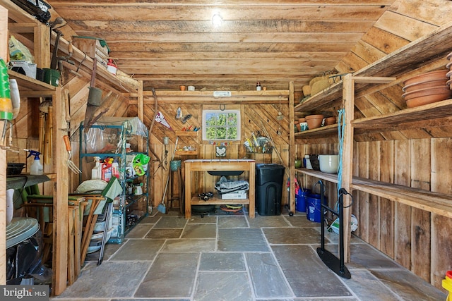 view of storage room