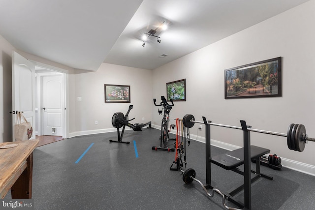 view of workout room