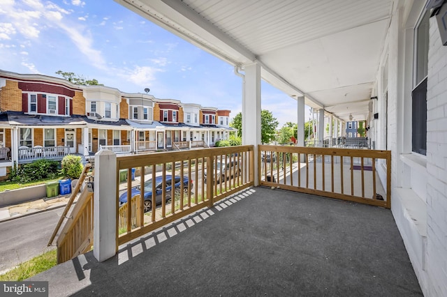 balcony with covered porch