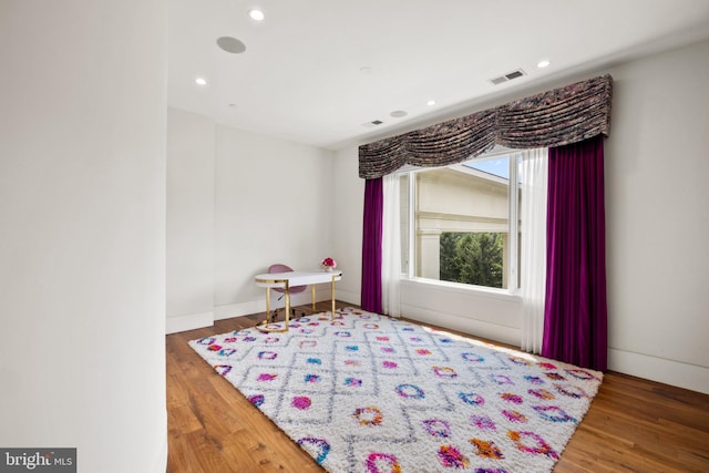 interior space featuring wood-type flooring