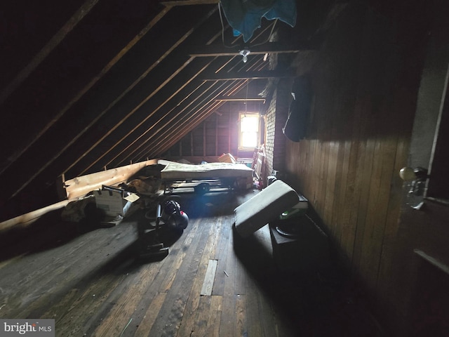 view of attic