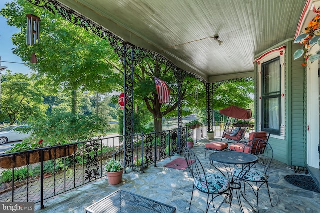 view of patio / terrace featuring a porch