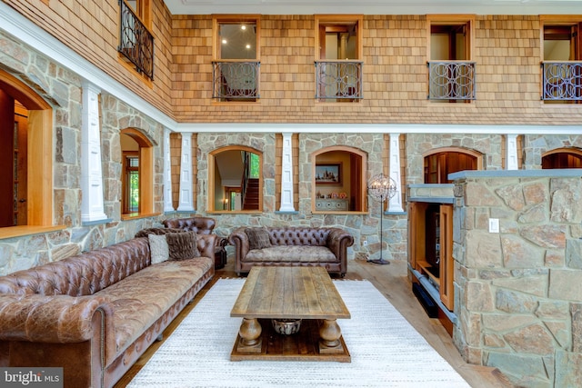 view of patio / terrace featuring an outdoor living space