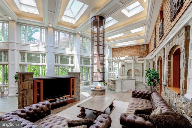 view of sunroom