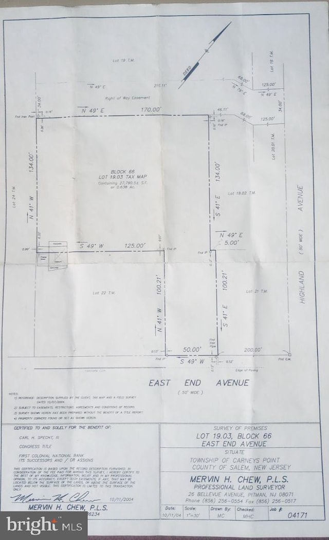 58 E End Ave, Penns Grove NJ, 08069 land for sale