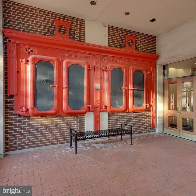 view of patio / terrace featuring french doors