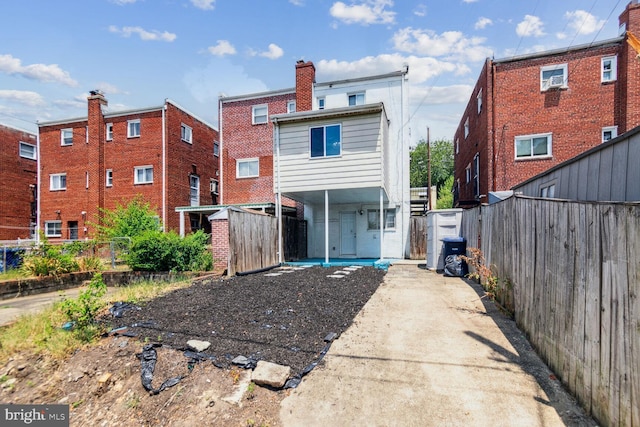 view of back of property