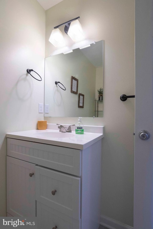 bathroom featuring vanity