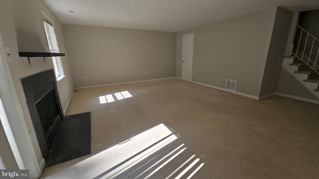 view of unfurnished living room