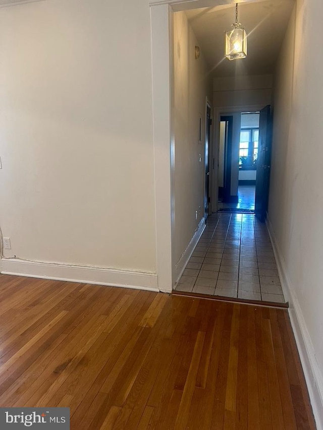 corridor with tile patterned floors