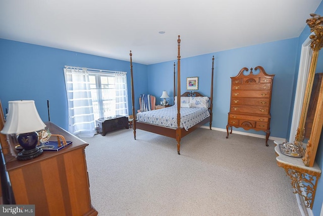 bedroom featuring carpet flooring